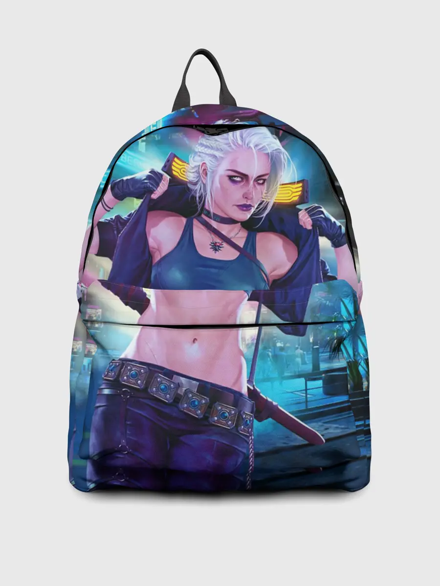 Рюкзак джинсовый / Cyberpunk 2077 | Цири