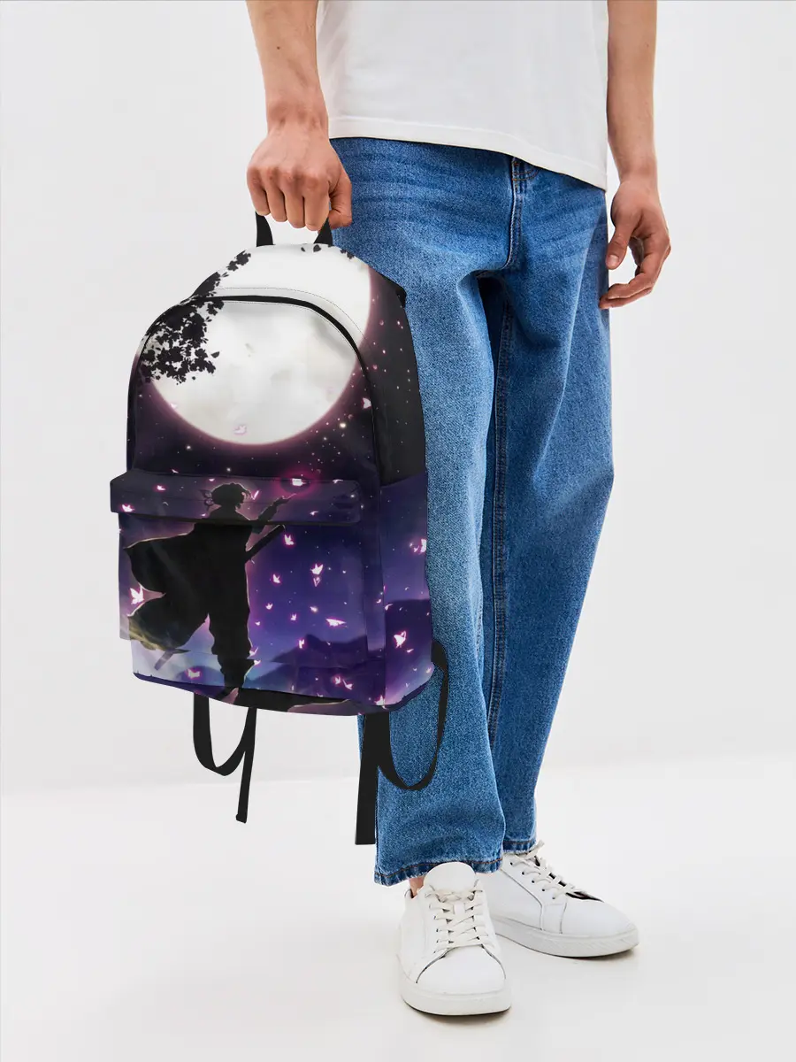 Рюкзак джинсовый / Шинобу Кочо Клинок демонов