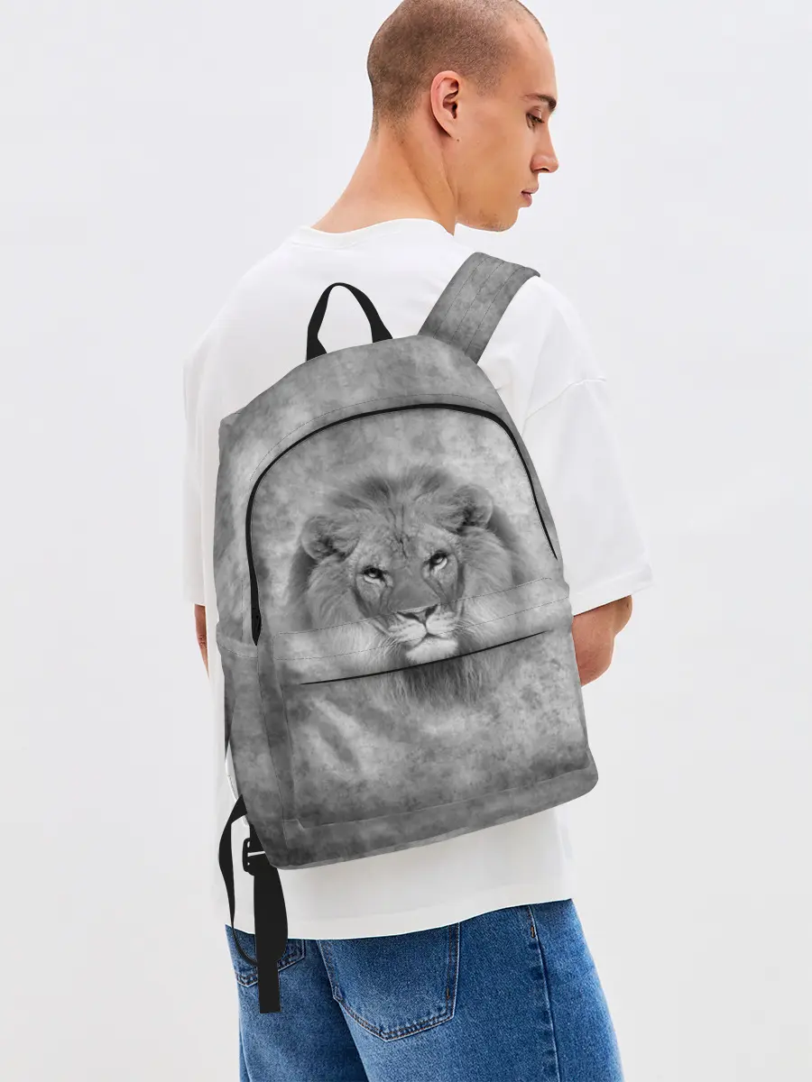 Рюкзак джинсовый / Лев