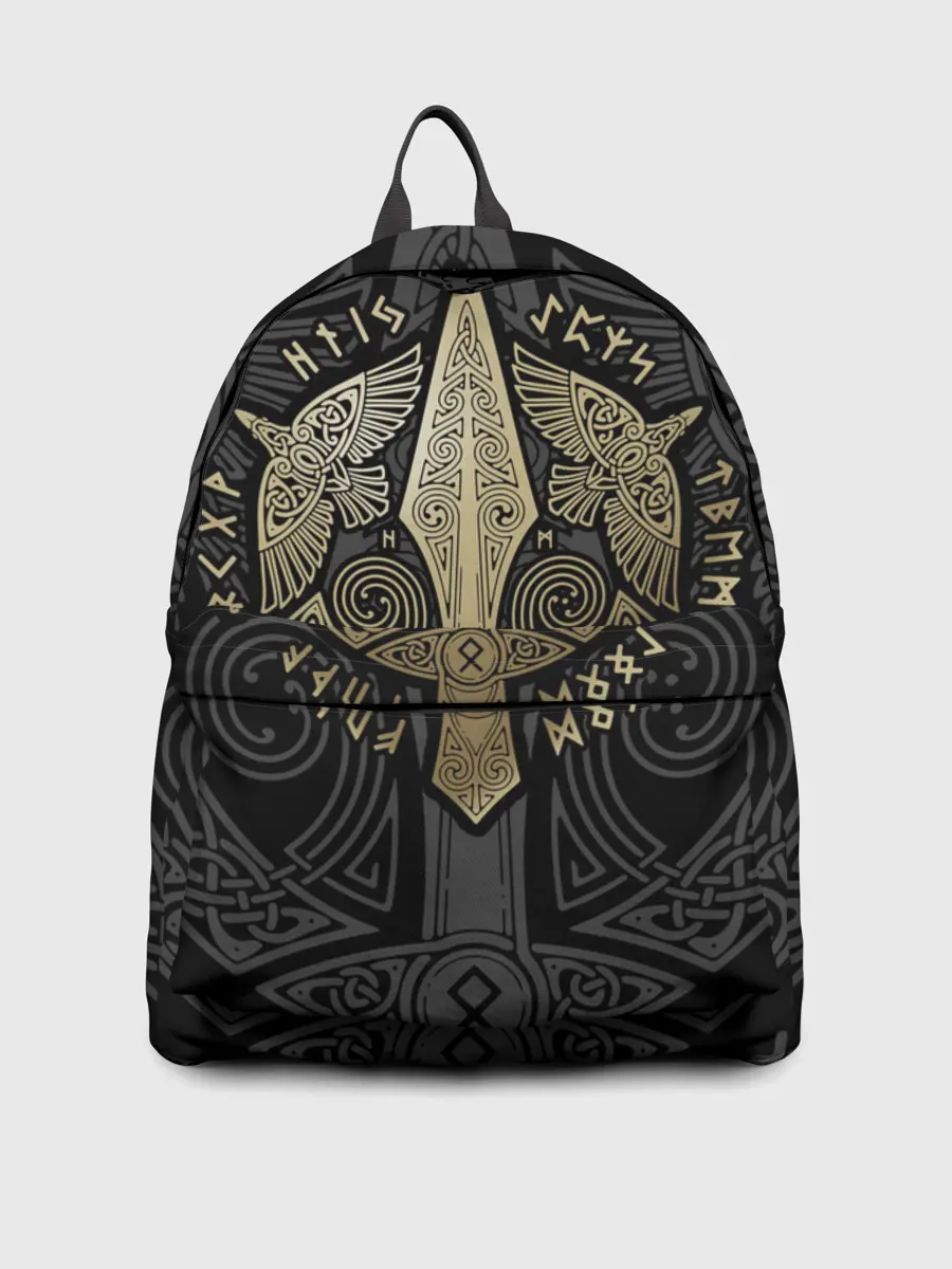 Рюкзак джинсовый / Кельтские ястребы