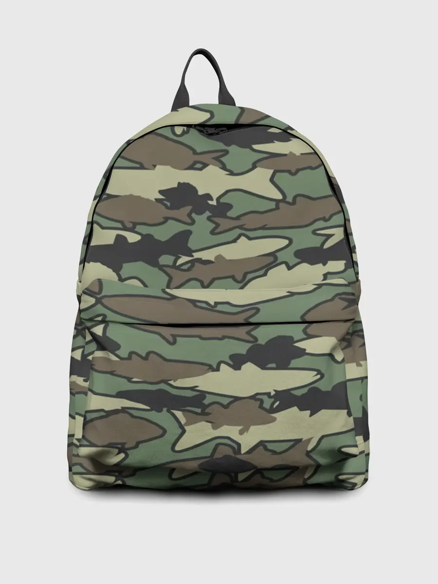 Рюкзак джинсовый / Камуфляж акулы