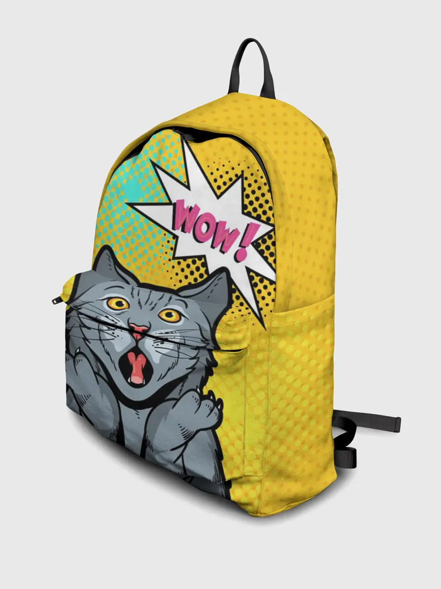 Рюкзак джинсовый / Pop Art Cat | Wow