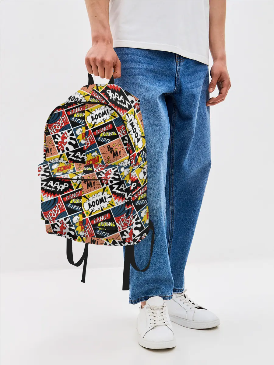 Рюкзак джинсовый / Взрывы