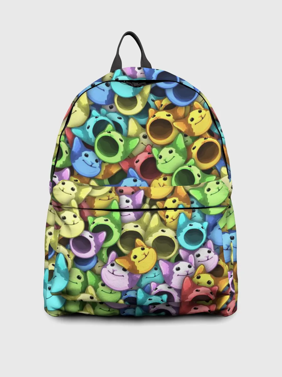 Рюкзак джинсовый / Цветные Поп Котики