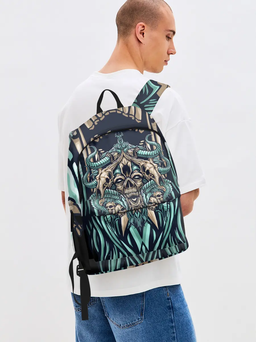 Рюкзак джинсовый / Древний зомби