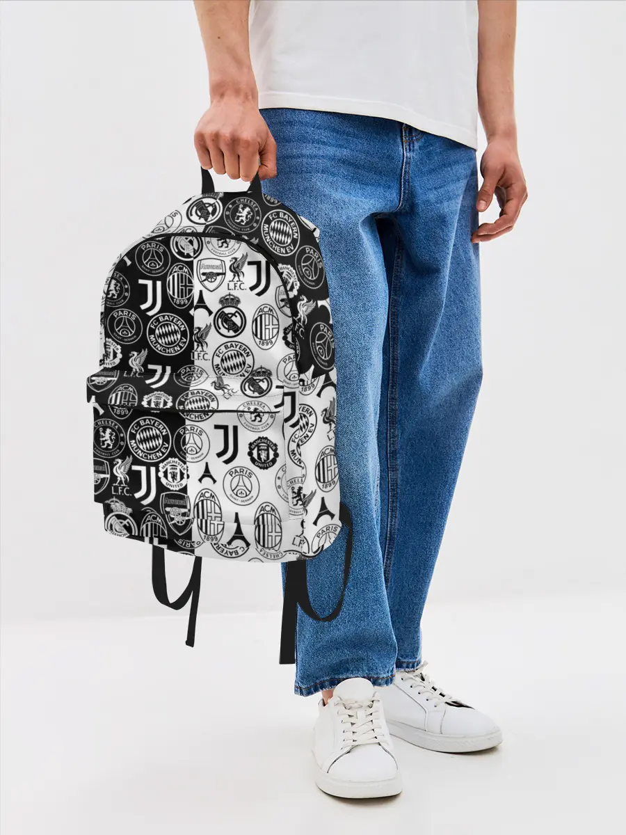 Рюкзак джинсовый / ЛОГОТИПЫ ФУТБОЛЬНЫХ КОМАНД