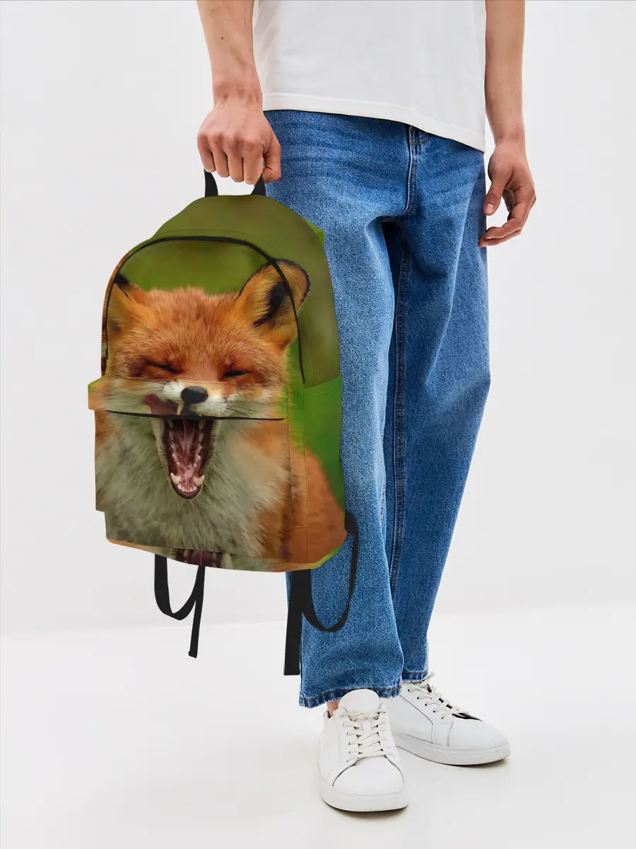 Рюкзак джинсовый / Лисица
