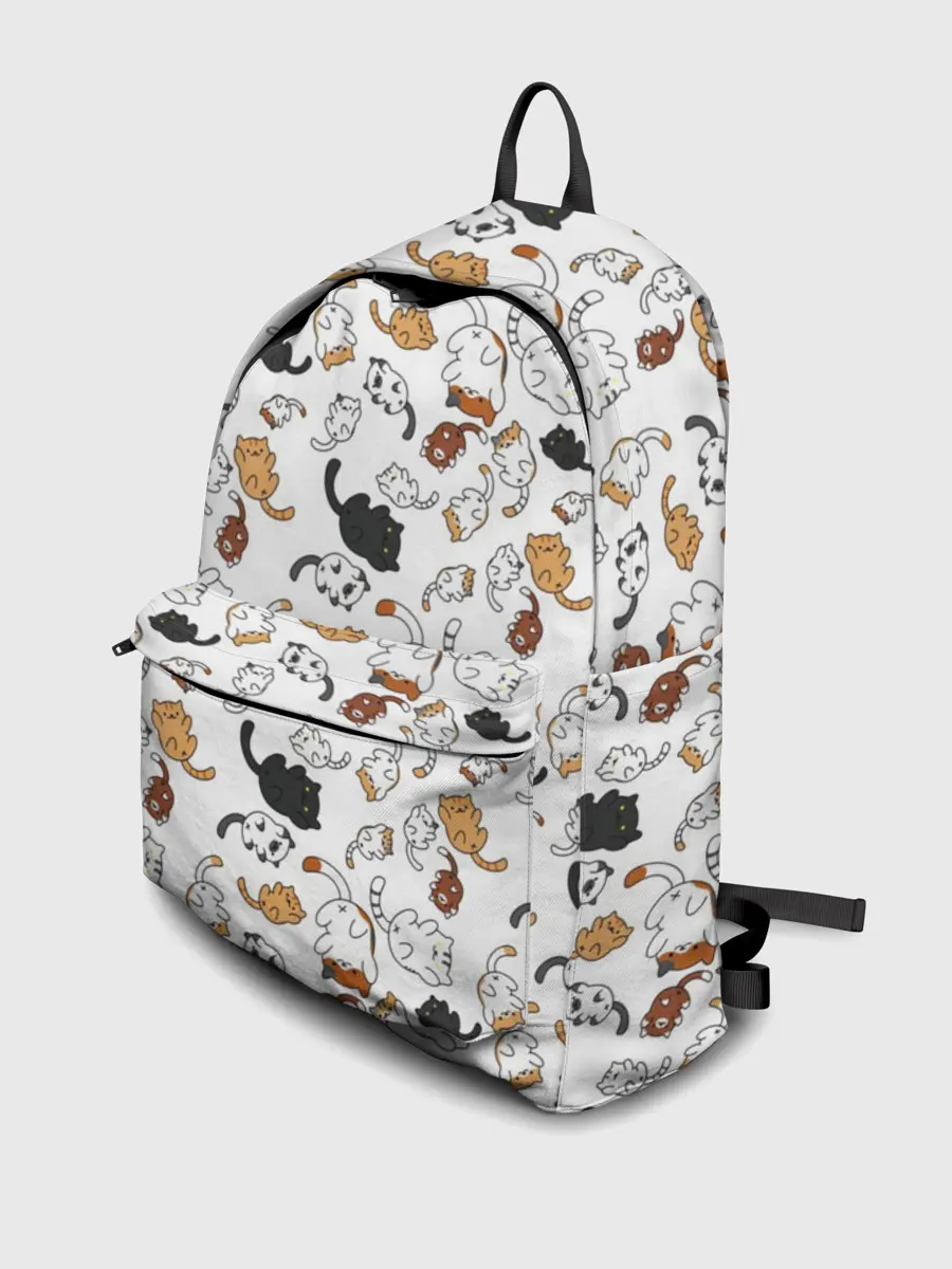 Рюкзак джинсовый / Коты