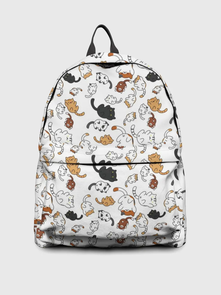 Рюкзак джинсовый / Коты