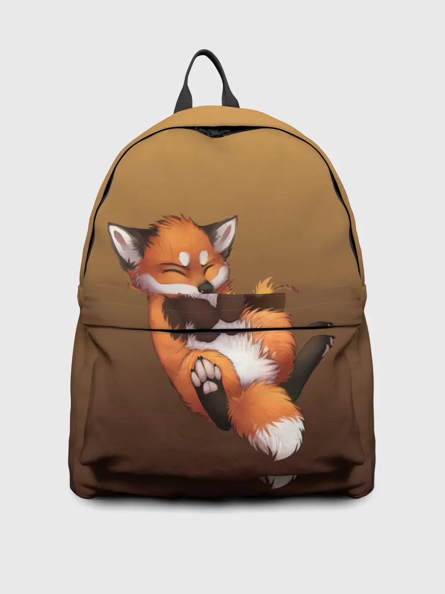 Рюкзак джинсовый / Взрывной характер милого лиса