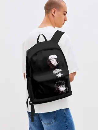 Рюкзак джинсовый / JUJUTSU KAISEN три головы