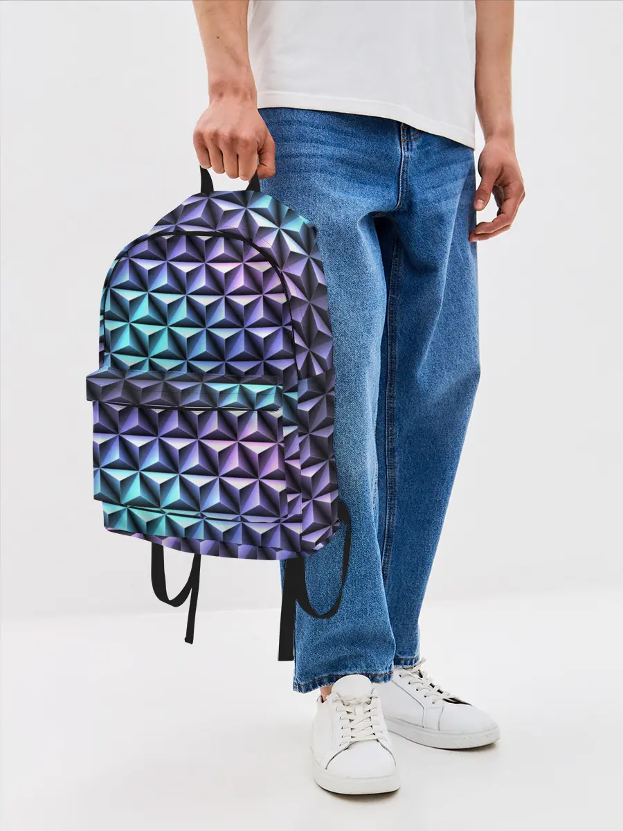 Рюкзак джинсовый / НЕОНОВАЯ СТАЛЬ