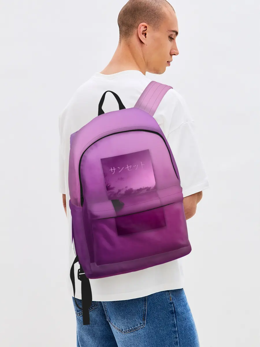 Рюкзак джинсовый / Аметистовый закат