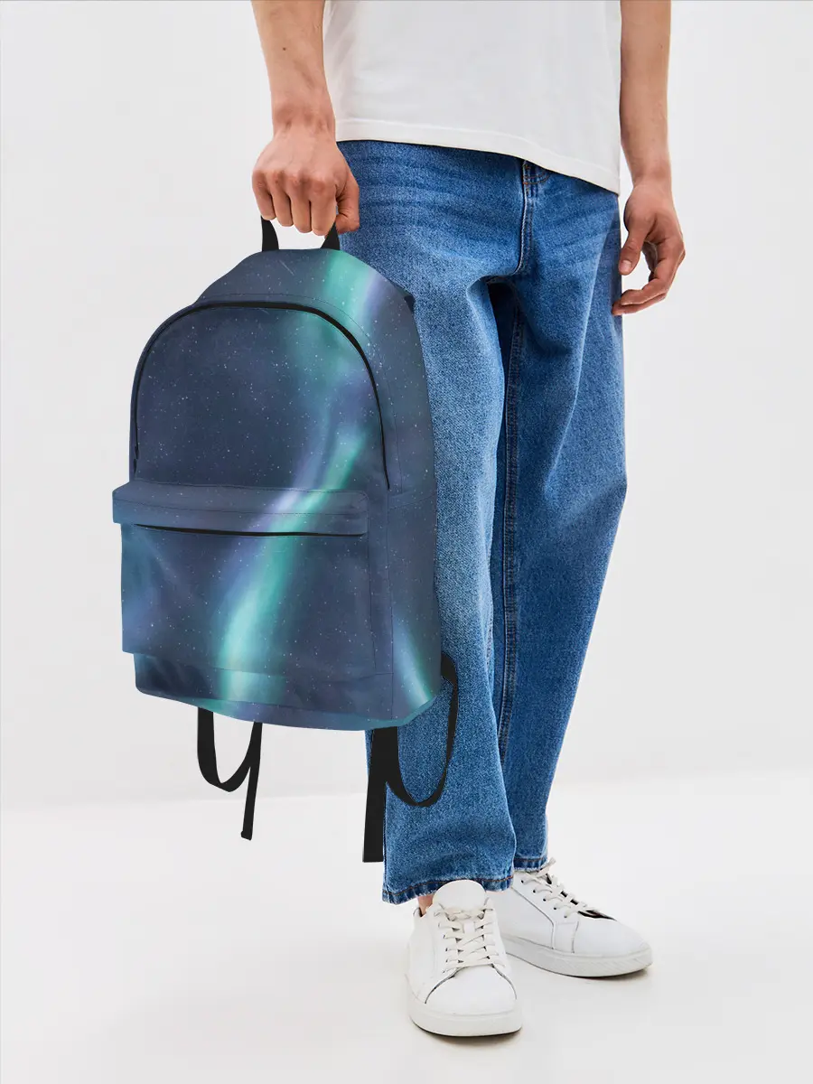 Рюкзак джинсовый / Северное Сияние