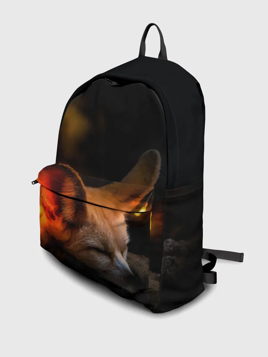 Рюкзак джинсовый / Лисичка с фонариками