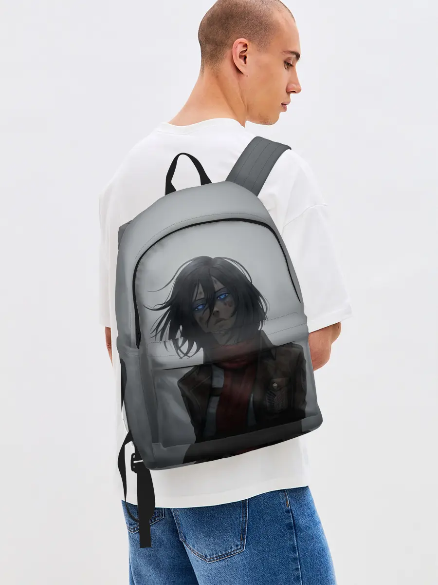 Рюкзак джинсовый / Микаса Аккерман