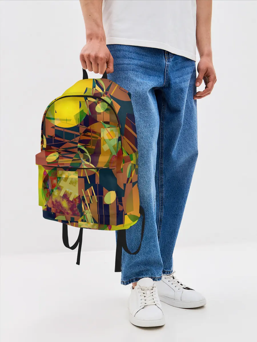 Рюкзак джинсовый / Музыкальный глитч