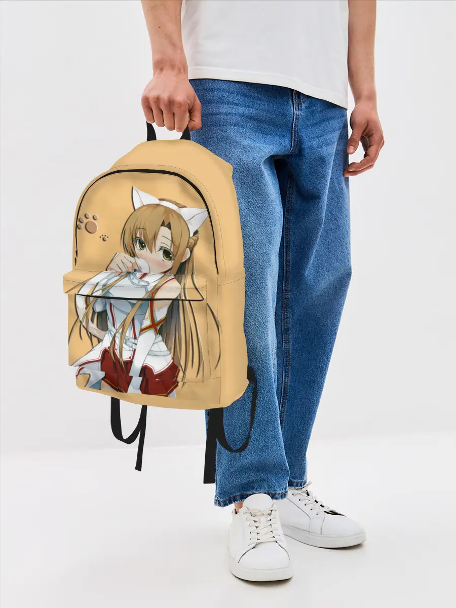 Рюкзак джинсовый / неко Асуна