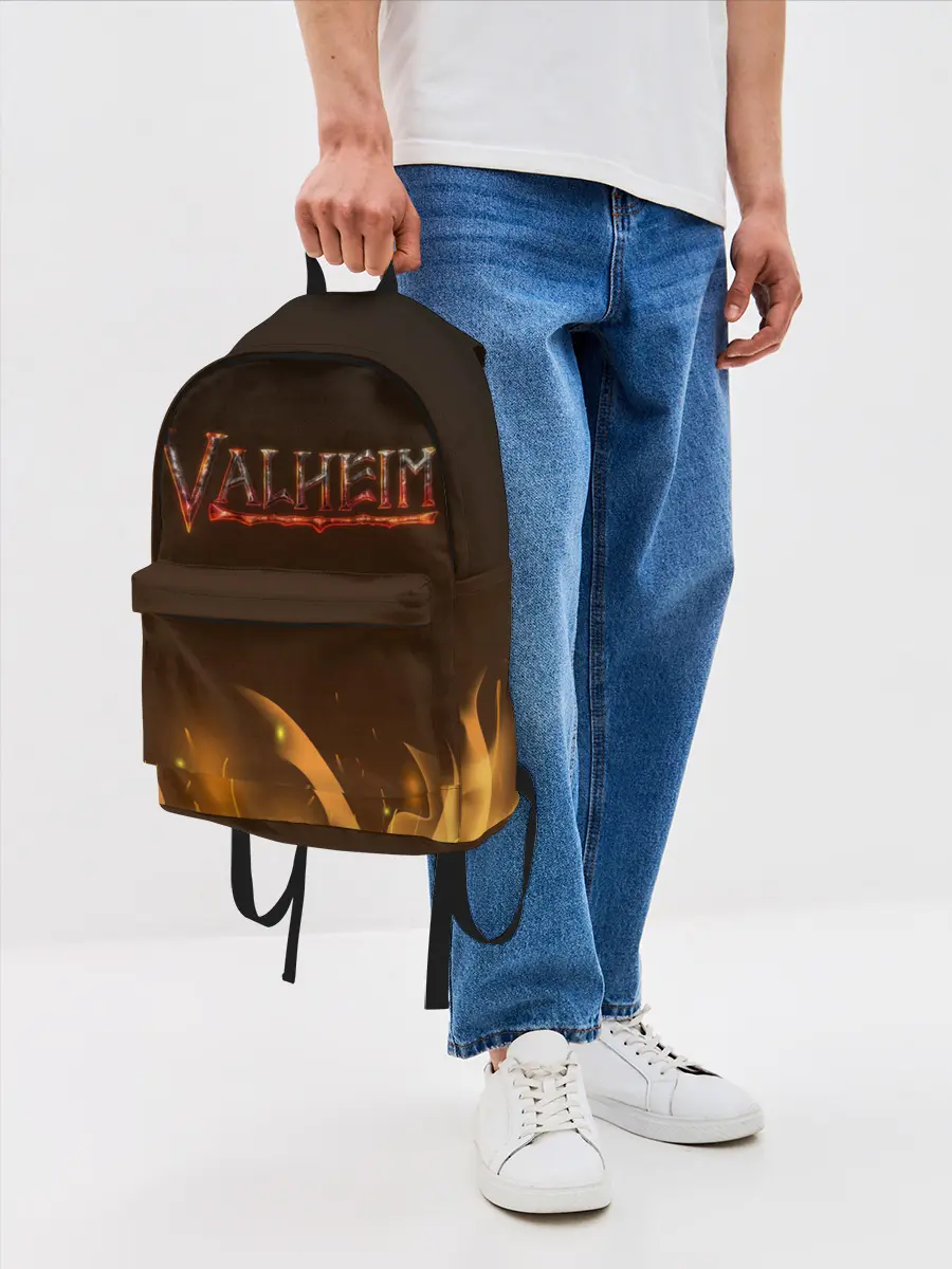 Рюкзак джинсовый / Valheim: Вальхейм выживание.