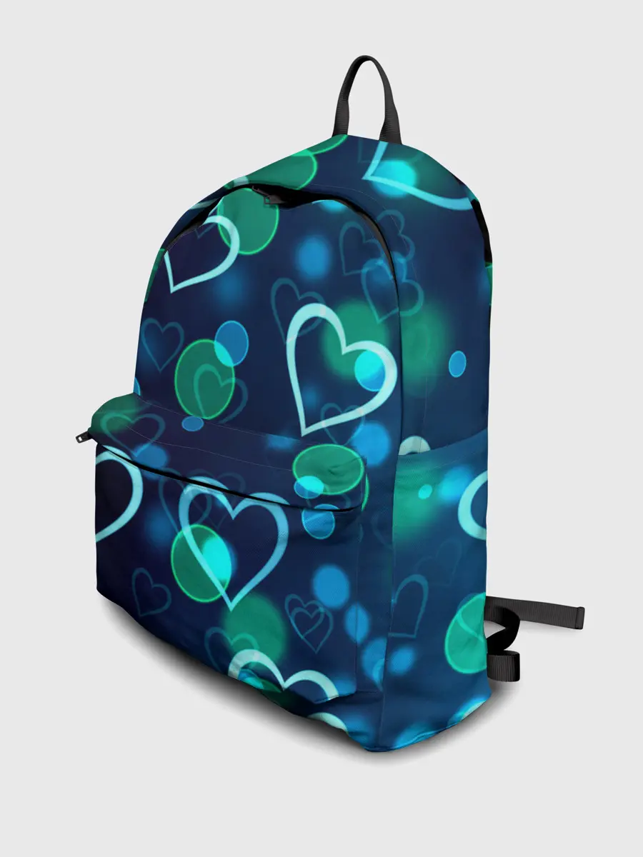 Рюкзак джинсовый / Сердца