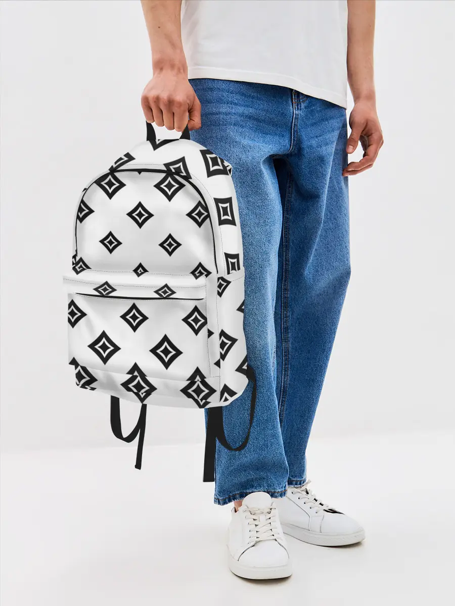 Рюкзак джинсовый / Ромб в ромбе
