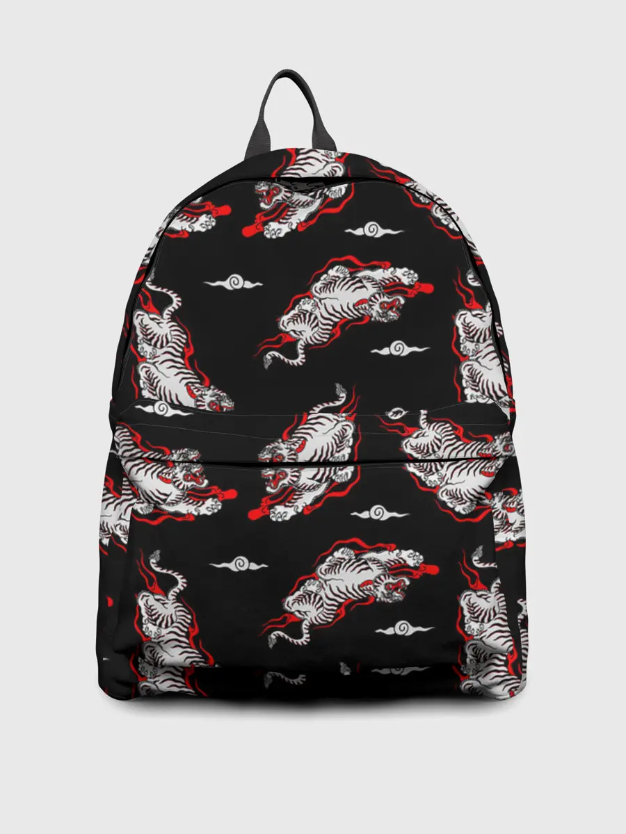 Рюкзак джинсовый / Японский стиль - тигры