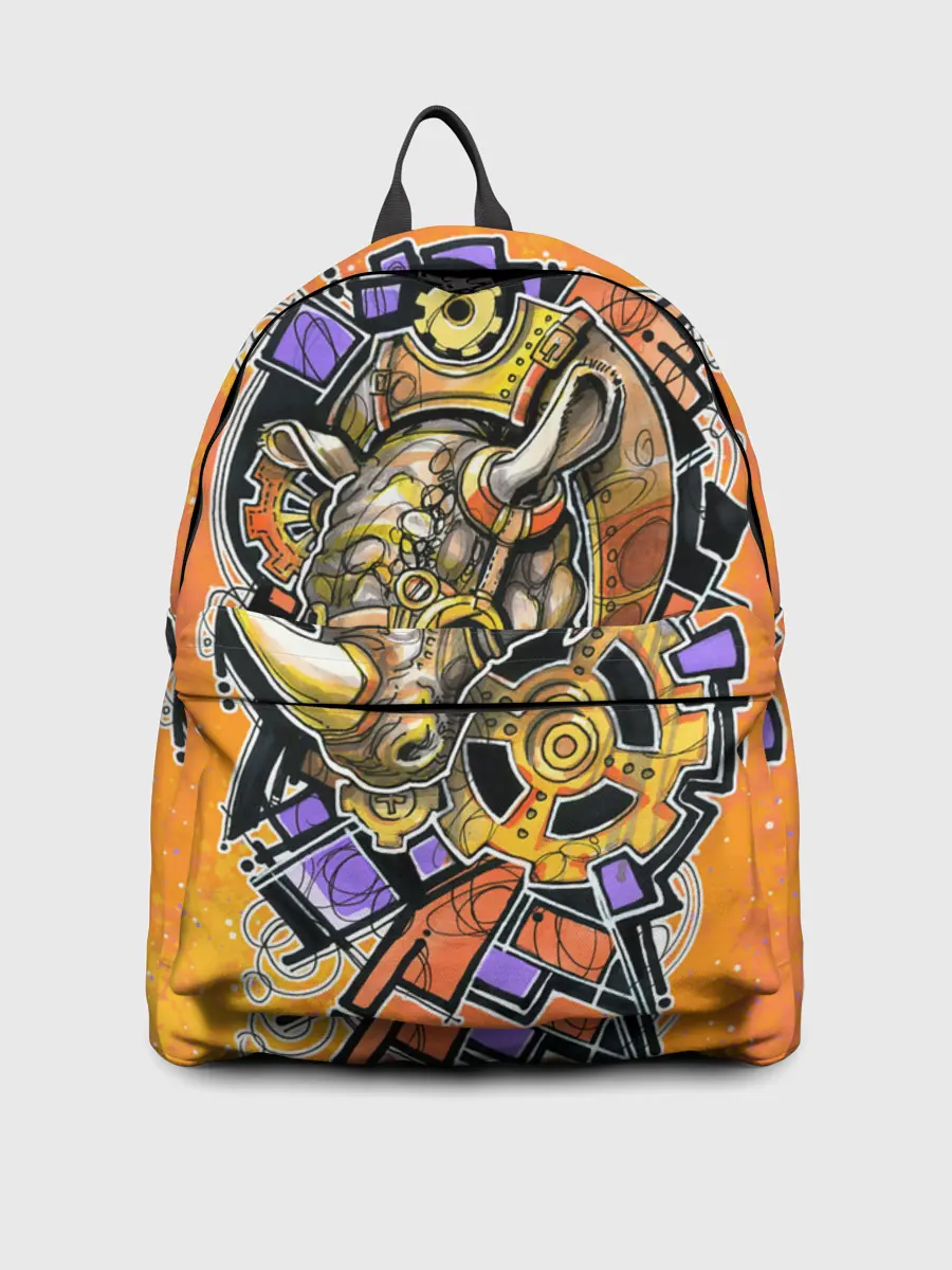 Рюкзак джинсовый / Стимпанк Носорог - Rhino