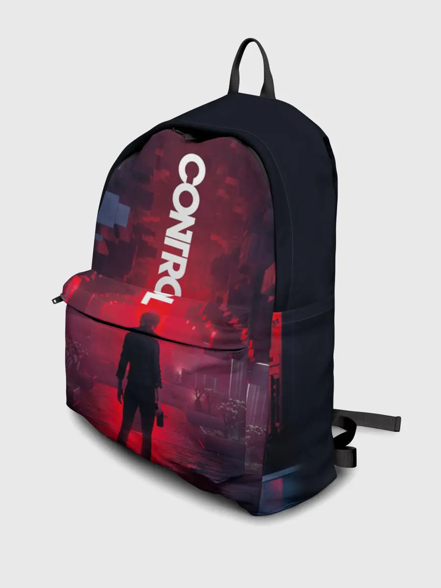 Рюкзак джинсовый / Control лого над Героиней