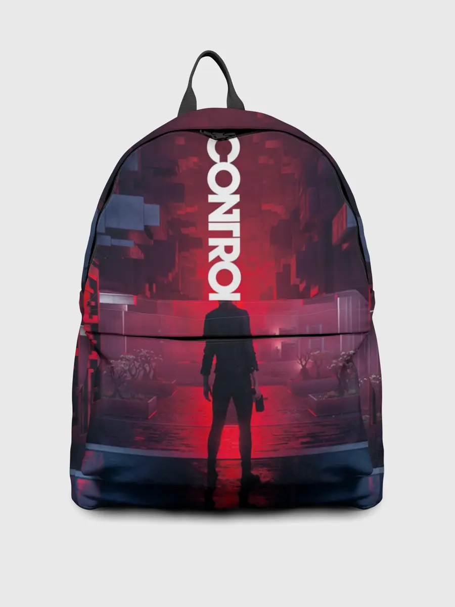 Рюкзак джинсовый / Control лого над Героиней