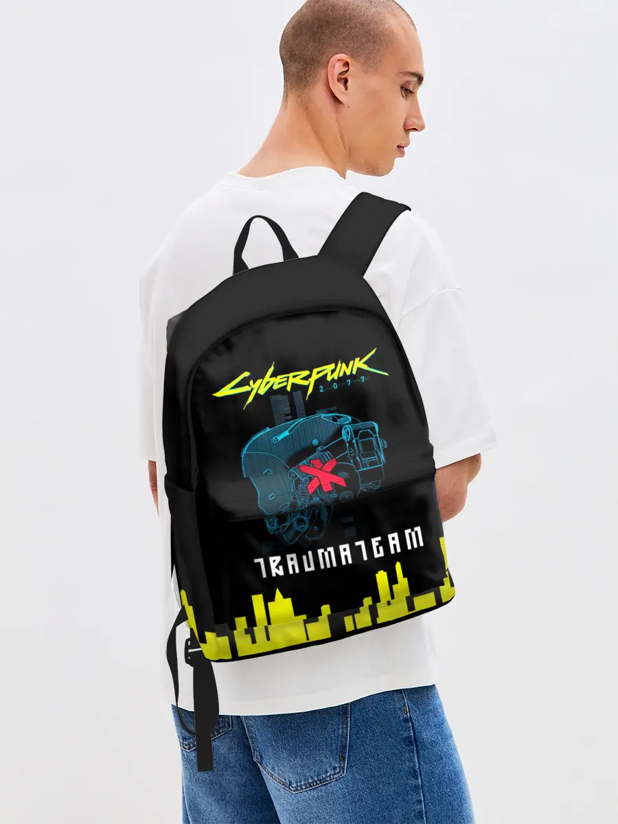Рюкзак джинсовый / TRAUMA TEAM Cyberpunk 2077