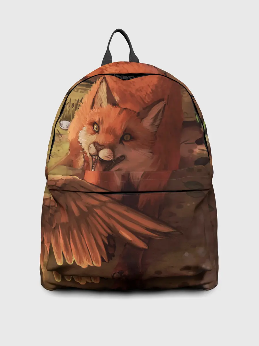 Рюкзак джинсовый / Хищная лисица