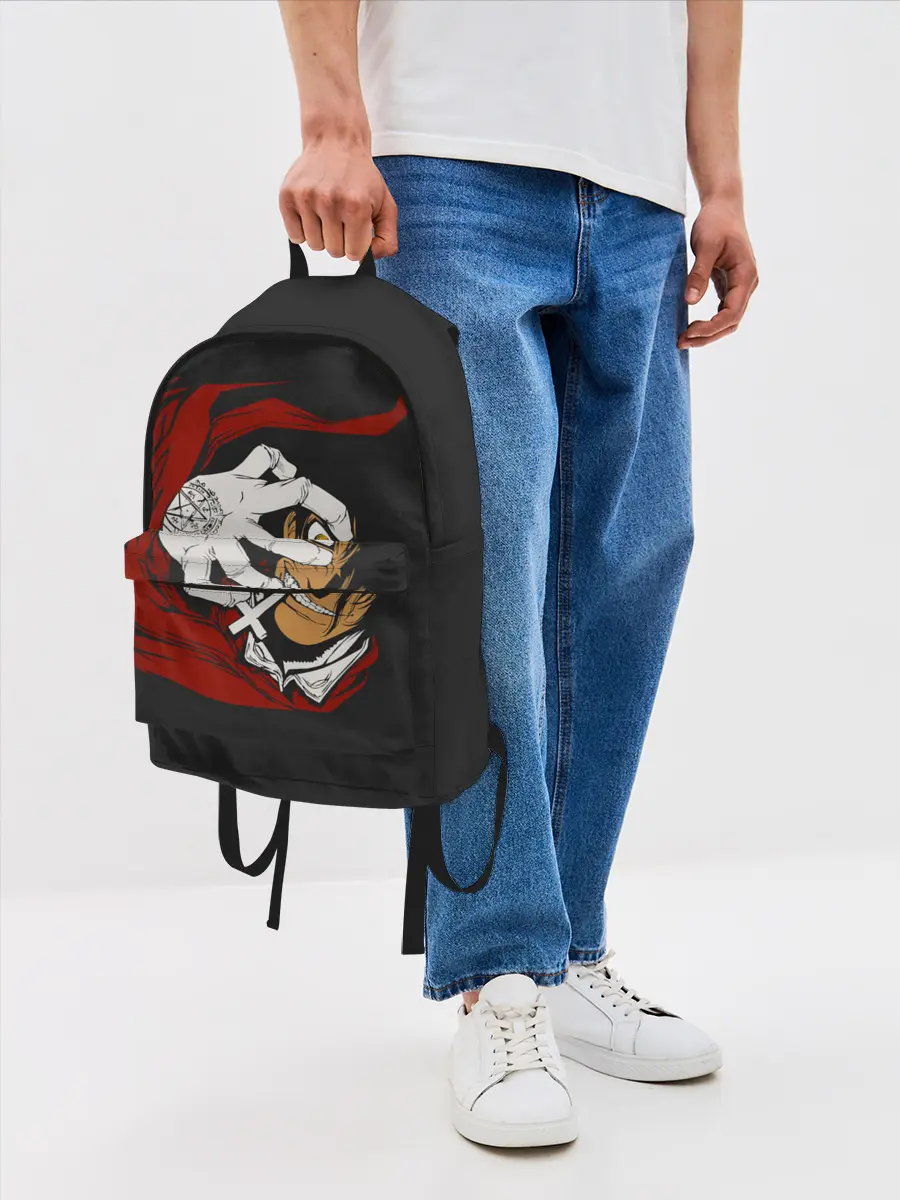 Рюкзак джинсовый / Алукард за тобой наблюдает