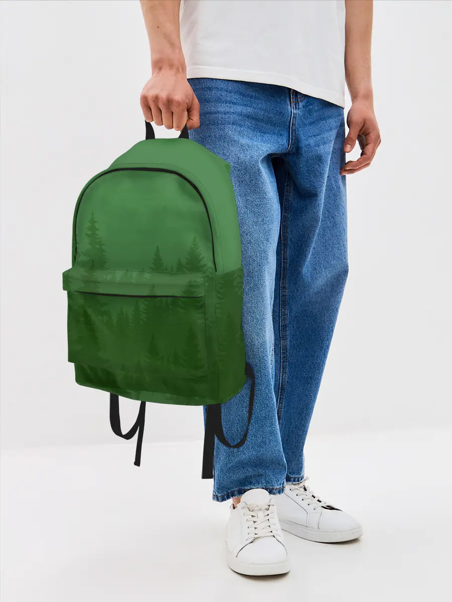 Рюкзак джинсовый / Зеленый Лес