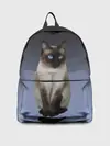 Рюкзак джинсовый / сиамская милая кошечка