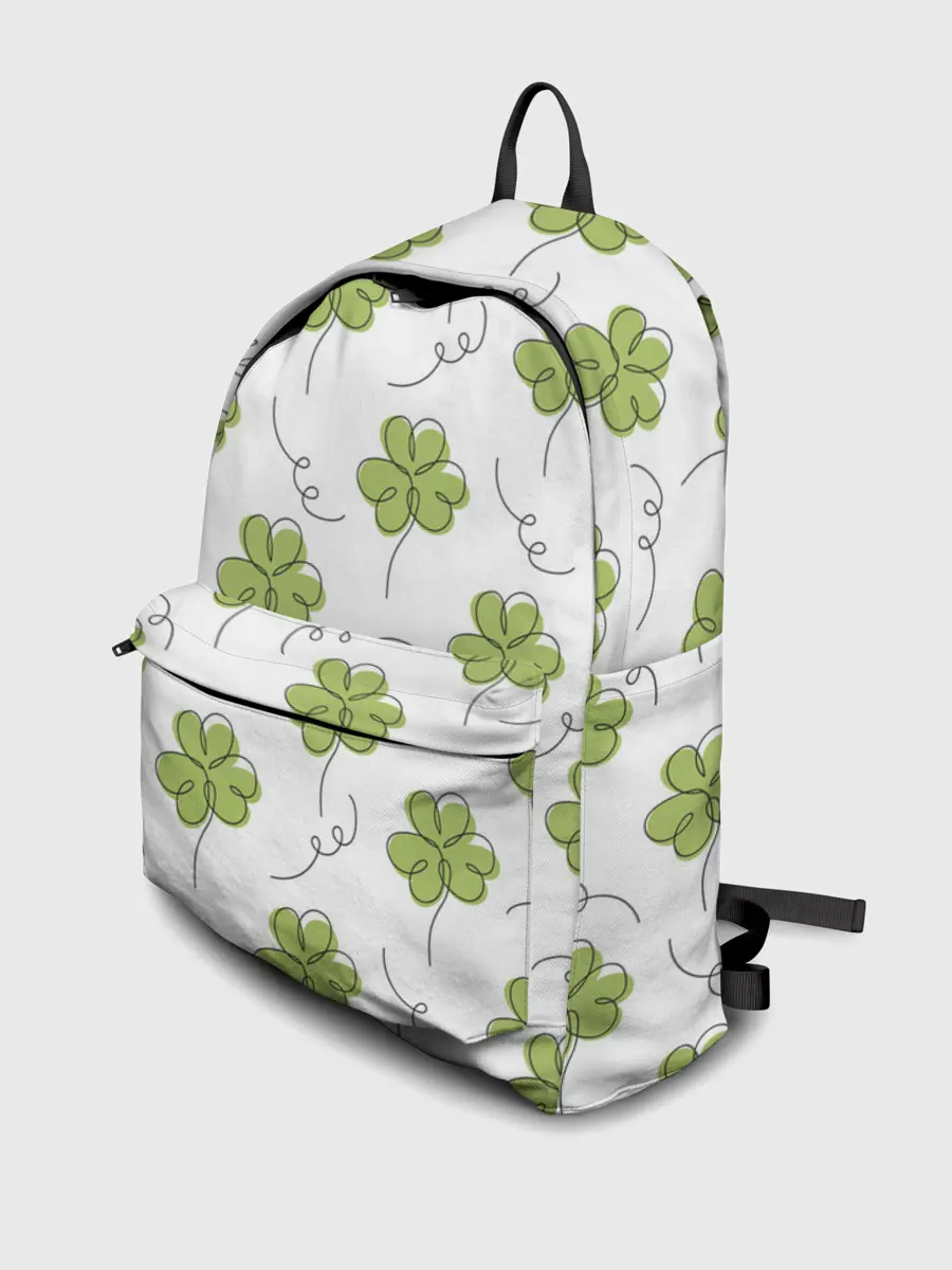Рюкзак джинсовый / Клевер на День святого Патрика