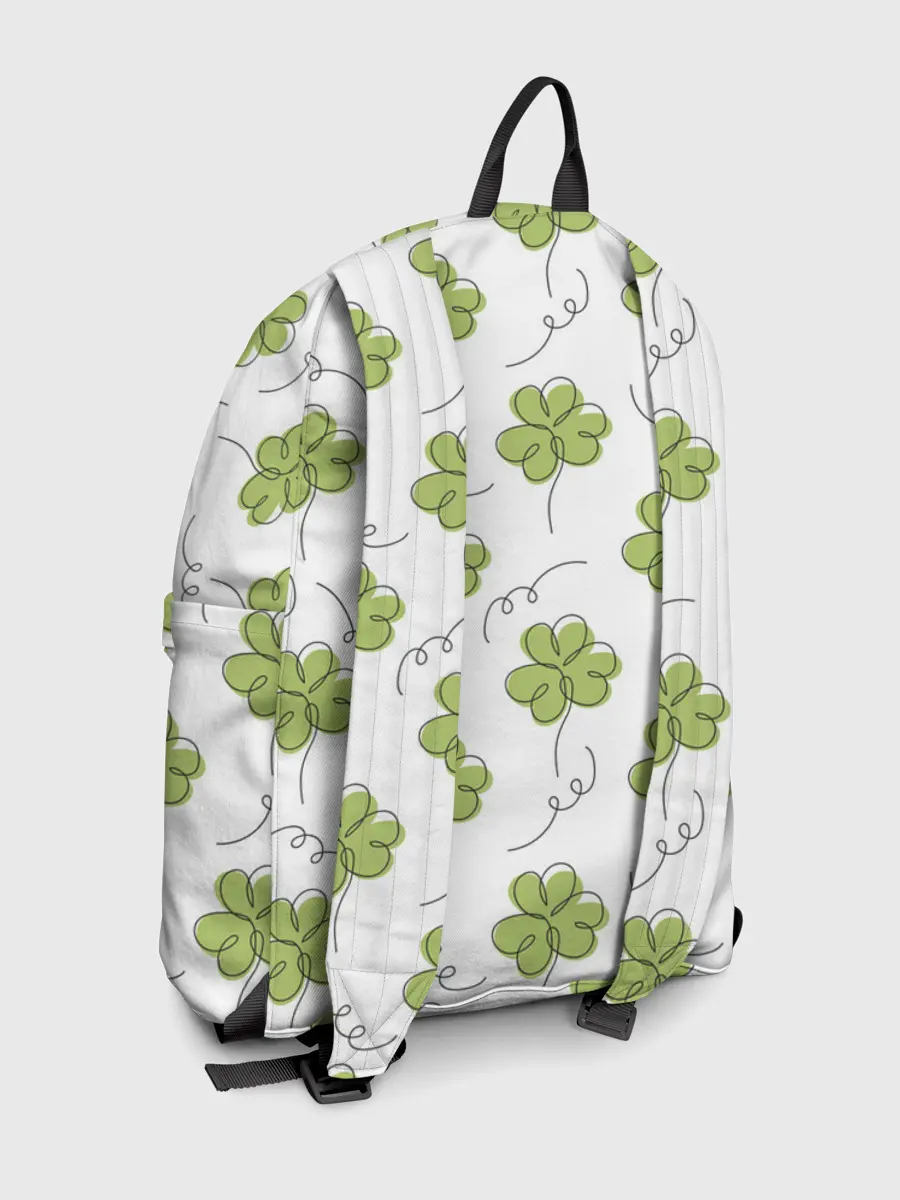 Рюкзак джинсовый / Клевер на День святого Патрика