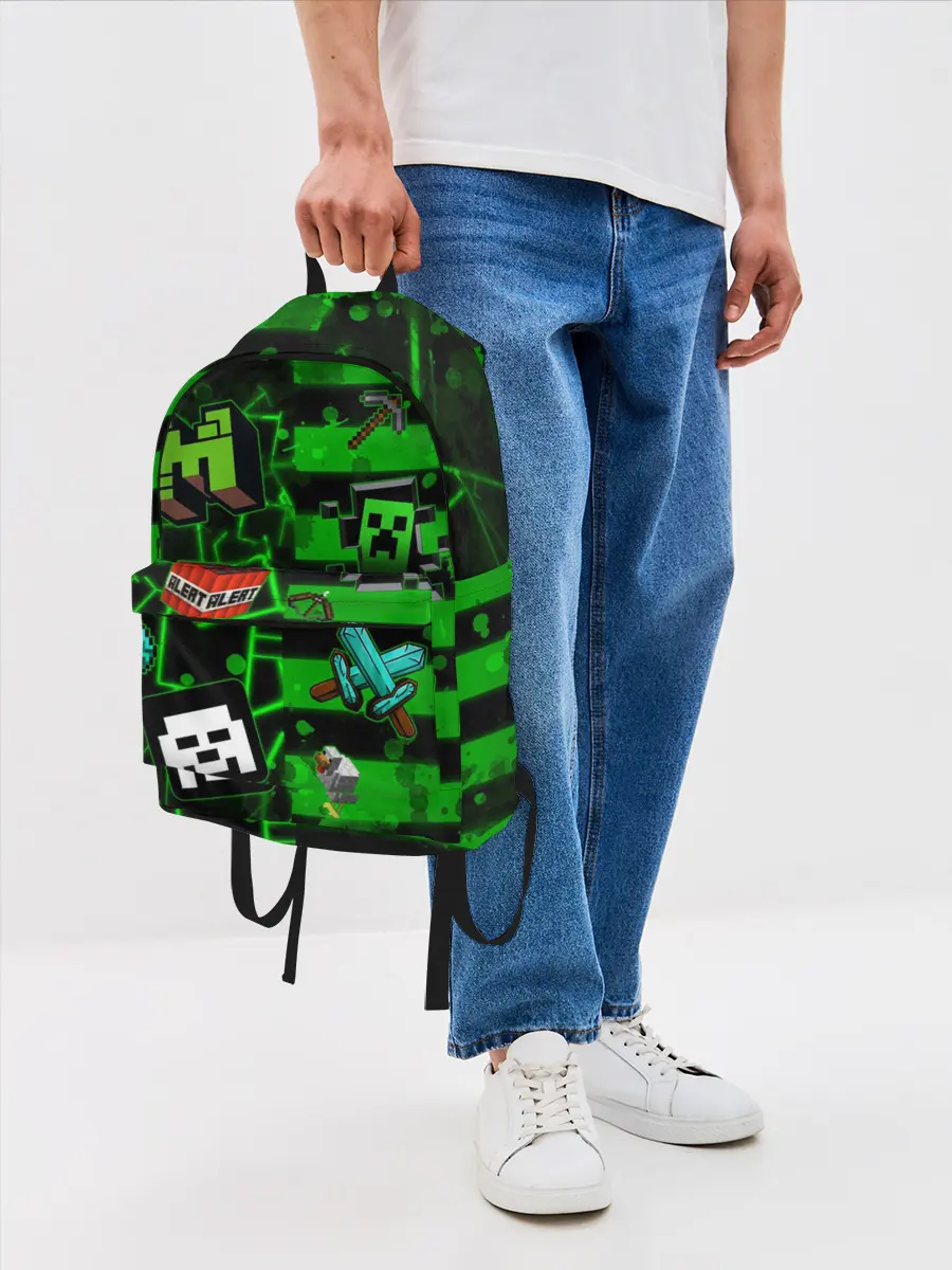 Рюкзак джинсовый / Minecraft / Майнкрафт
