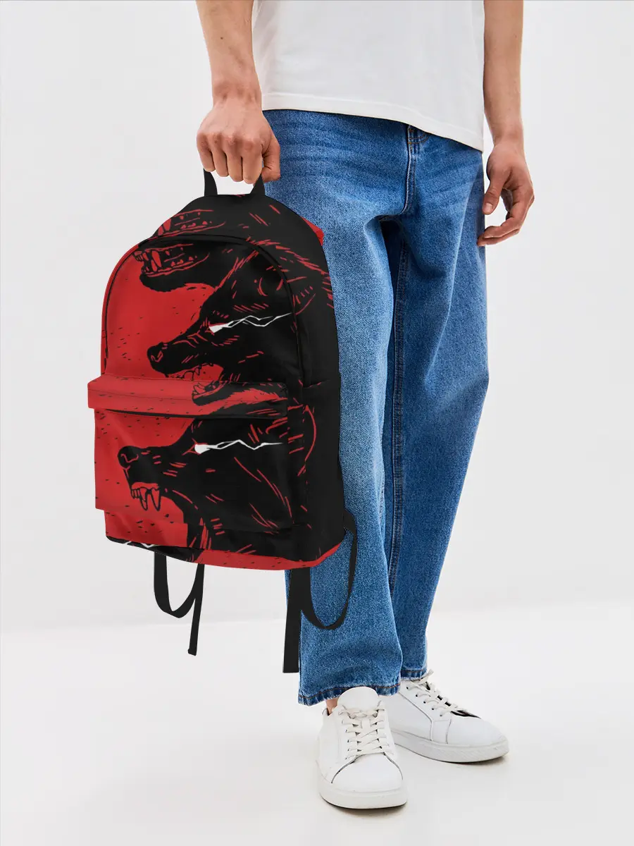 Рюкзак джинсовый / Evil Wolves