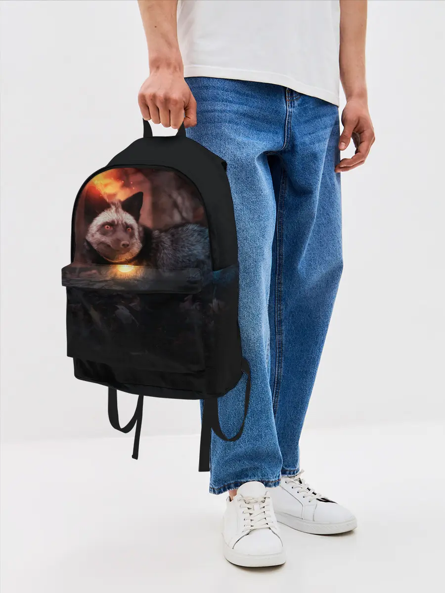 Рюкзак джинсовый / Волшебная лисица