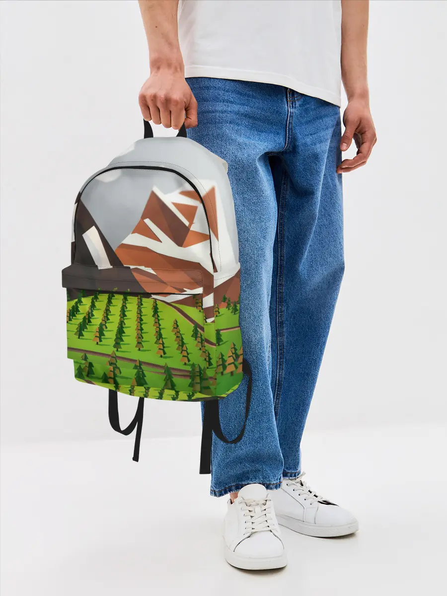 Рюкзак джинсовый / Горы