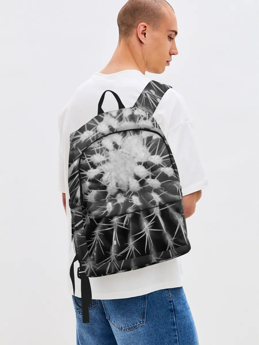 Рюкзак джинсовый / Кактусовый