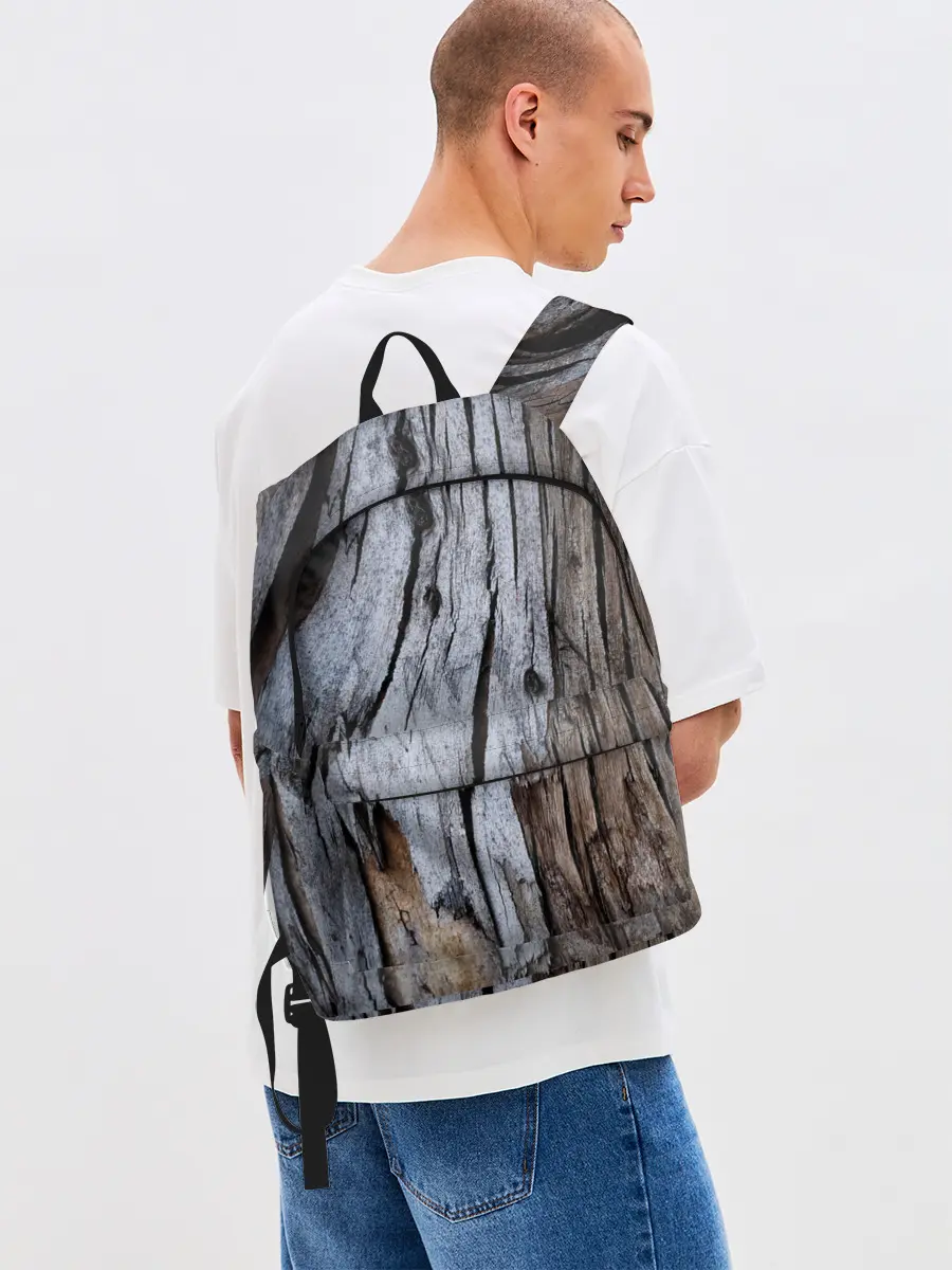 Рюкзак джинсовый / Древесная кора