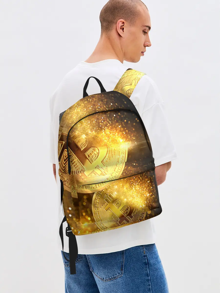 Рюкзак джинсовый / БИТКОИН ЗОЛОТО | BITCOIN GOLD
