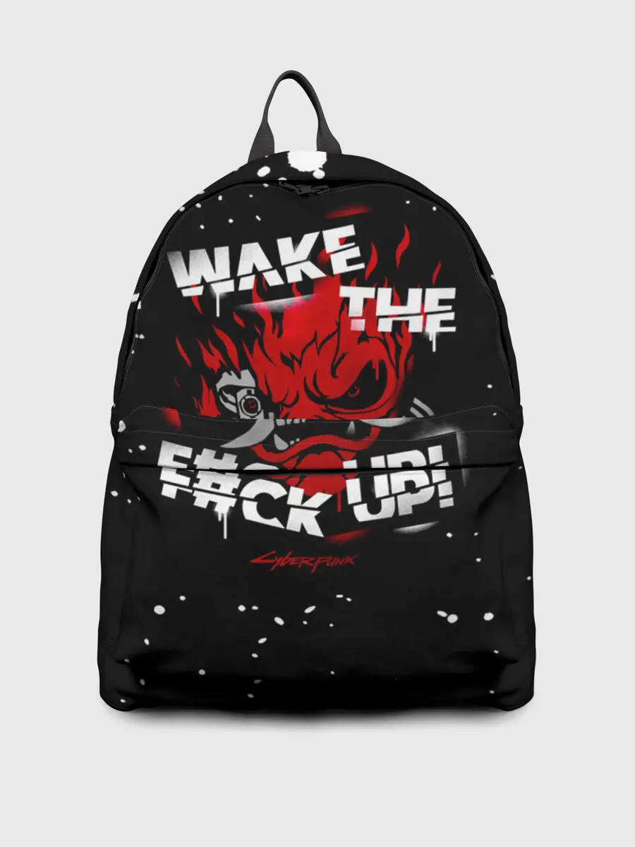 Рюкзак джинсовый / WAKE THE F#CK UP!
