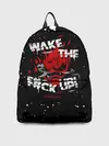 Рюкзак джинсовый / WAKE THE F#CK UP!