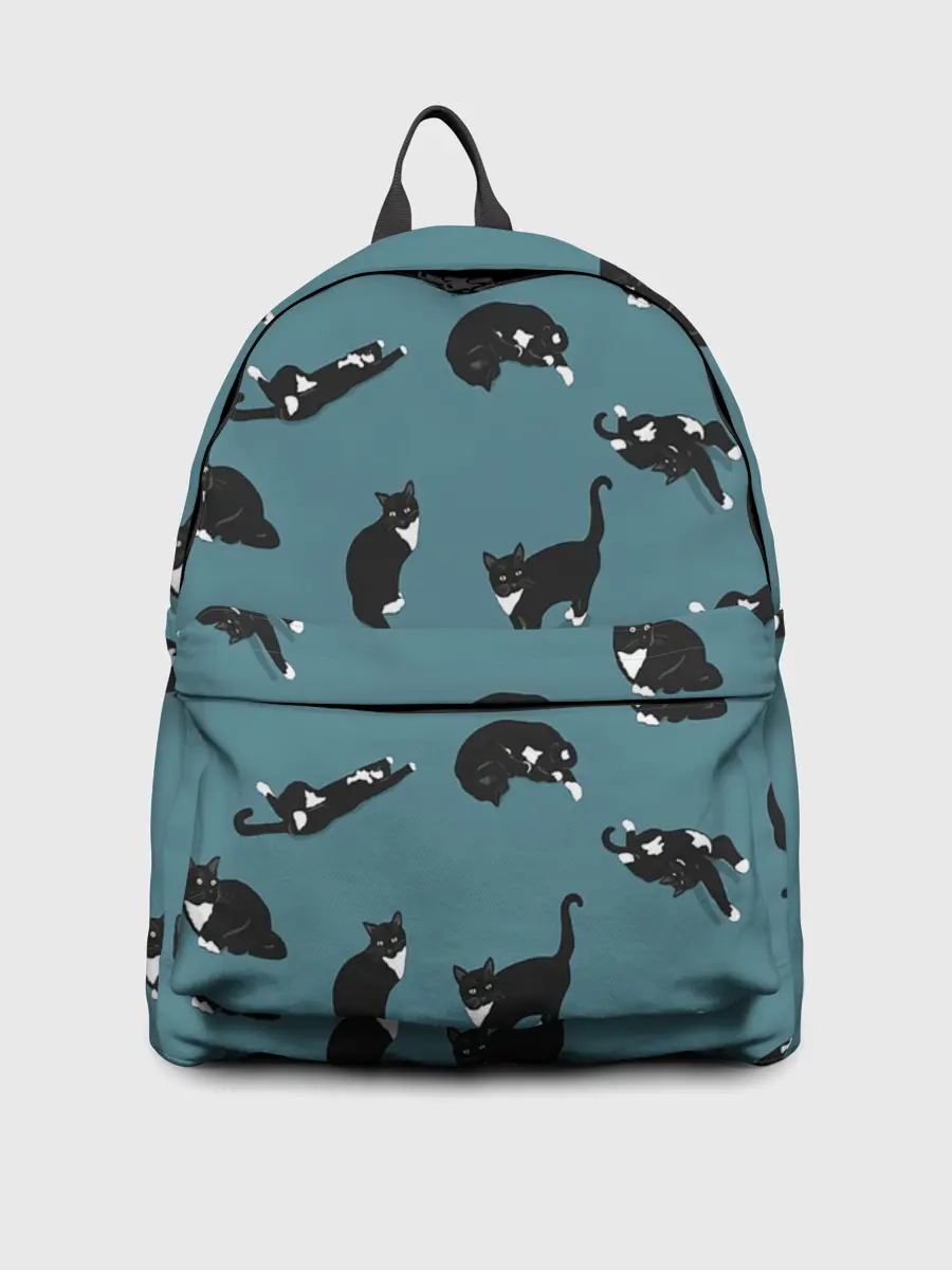 Рюкзак джинсовый / Коты и кошечки