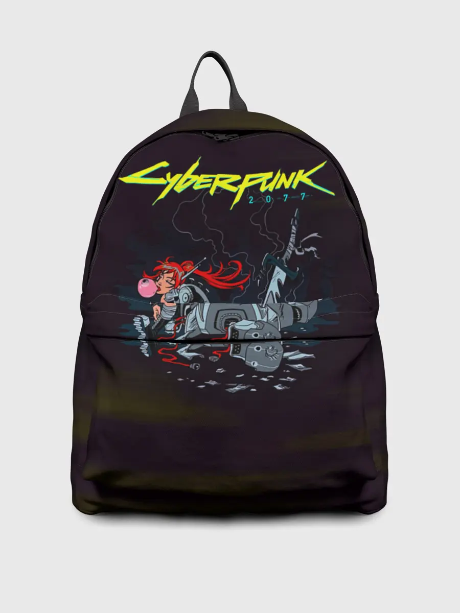 Рюкзак джинсовый / Cyberpunk 2077 киберубийство