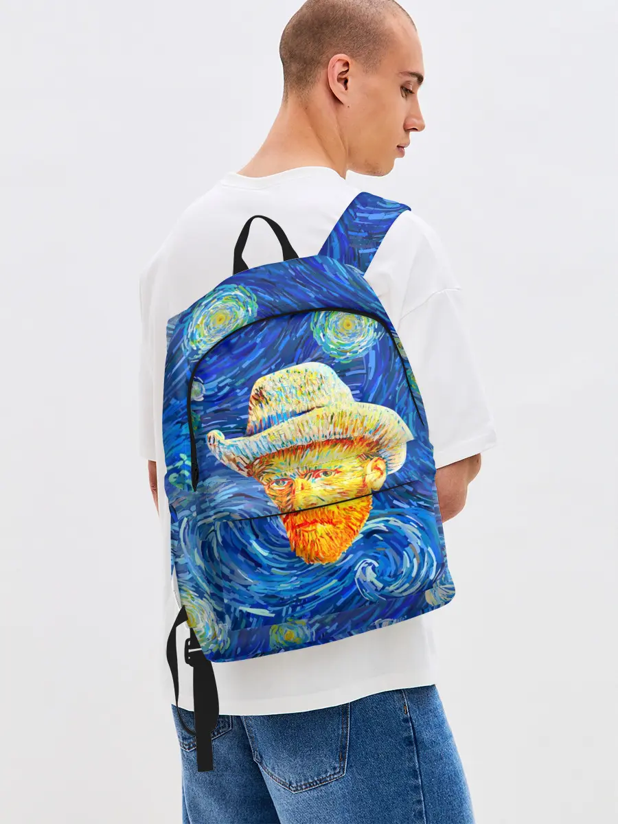 Рюкзак джинсовый / Ван Гог