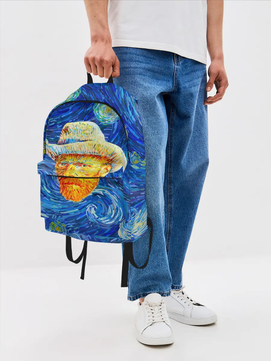 Рюкзак джинсовый / Ван Гог