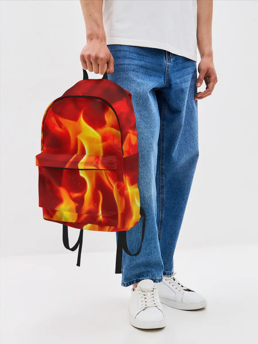 Рюкзак джинсовый / Пламенный